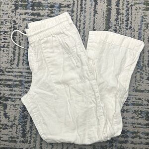 Athleta Med TALL Retreat Linen High Rise Pants